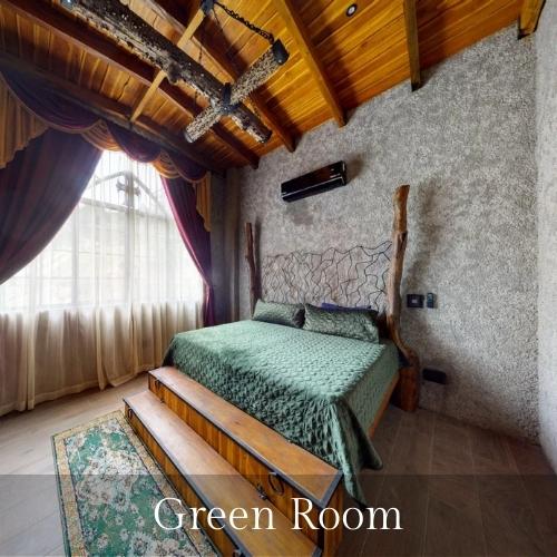 Photo of the Green Room - bedroom of the castle of oz, a playa hermosa costa rica vacation rentals