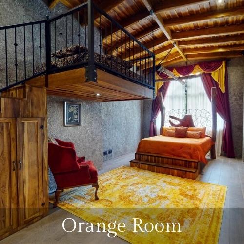 Photo of the Orange Room - bedroom of the castle of oz, a playa hermosa costa rica vacation rentals