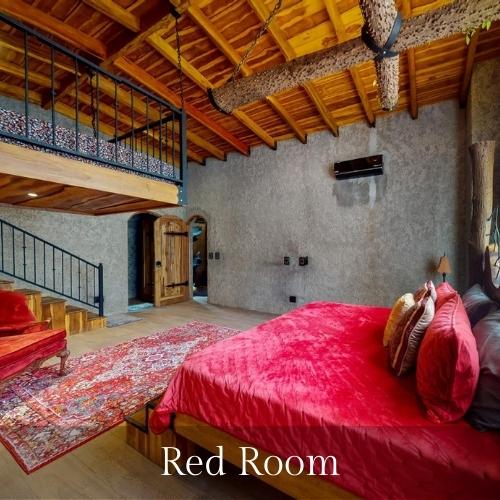 Photo of the Red Room - bedroom of the castle of oz, a playa hermosa costa rica vacation rentals